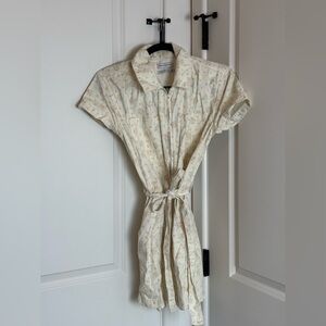 Urban Outfitters Cream Floral Romper